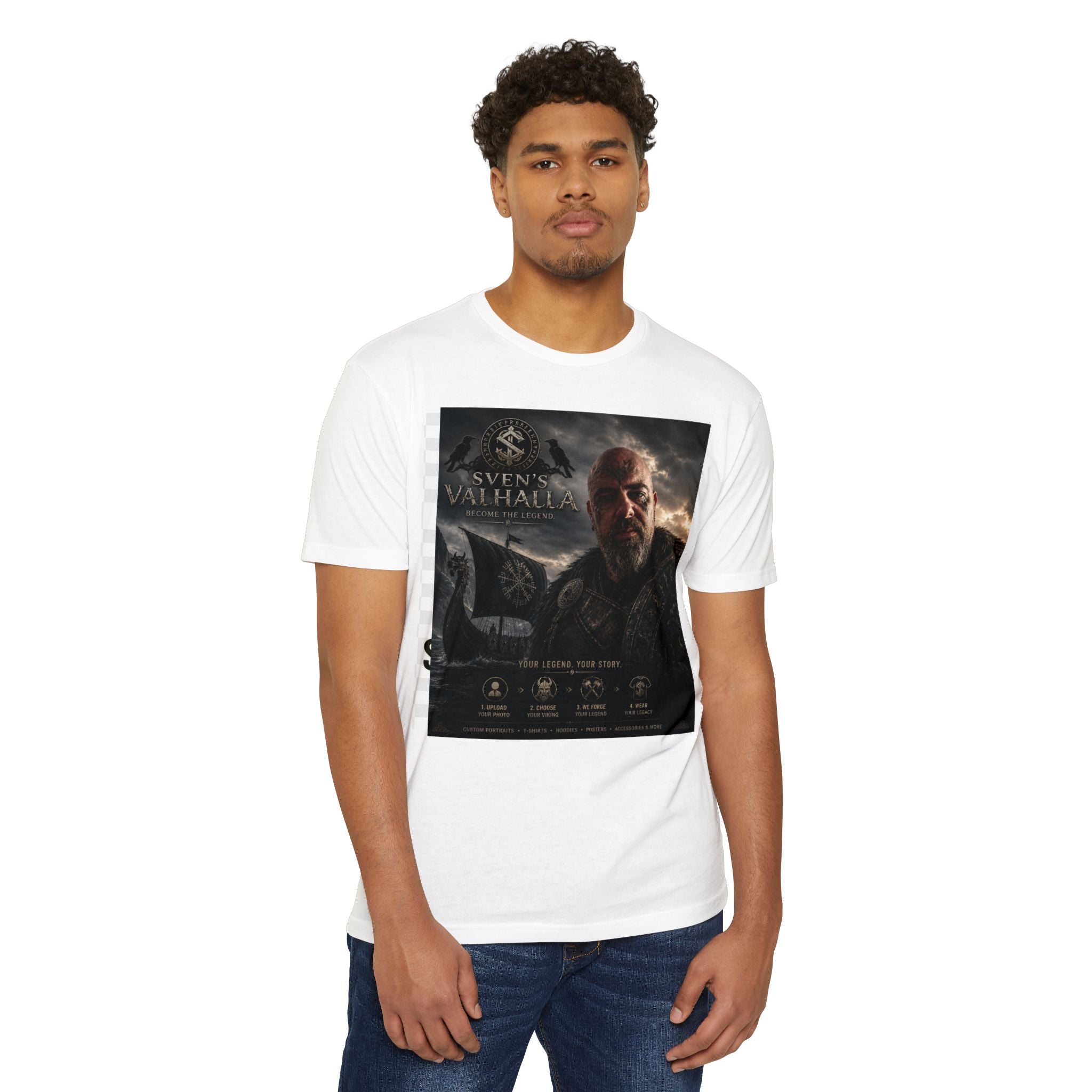 Sven's Valhalla Viking T‑Shirt — 'Become the Legend' Graphic Tee